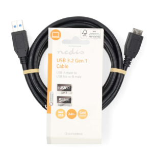 USB Cable USB 3.2 USB Micro-B Male CCGL61500BK20