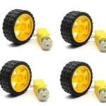 DC motor + supporting wheels