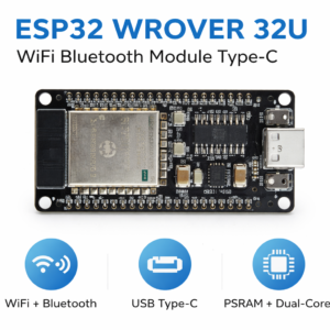 ESP32 WROVER 32U WiFi Bluetooth Module Type-C Development Board