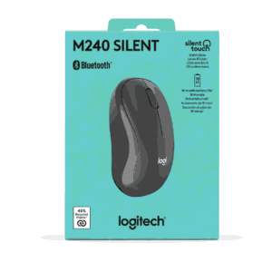 Logitech M240 Silent Bluetooth Mouse Graphite 910-007119 me SilentTouch dhe bateri 18 muaj