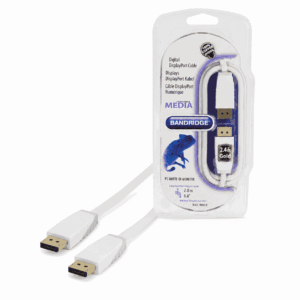 Kabell DisplayPort Bandridge 2m e bardhë BBM37000W20 për monitor