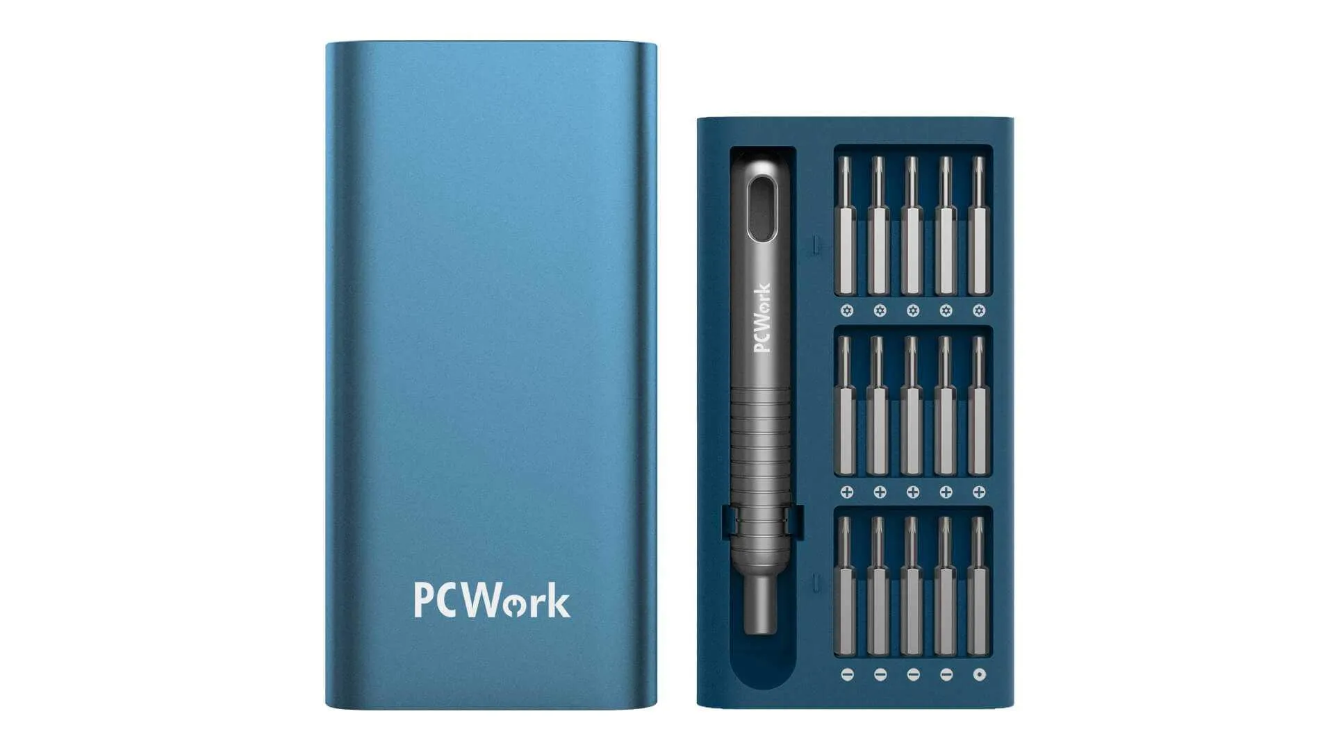 PC Work PCW08A Premium Precision Tool Set 30 Pieces me Magnetic Handle