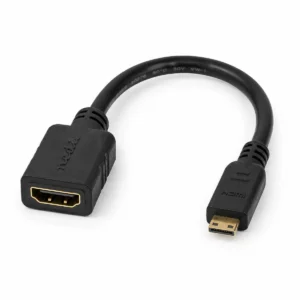 Adapter Nedis Mini HDMI Male në HDMI Female 20cm 4K 30Hz