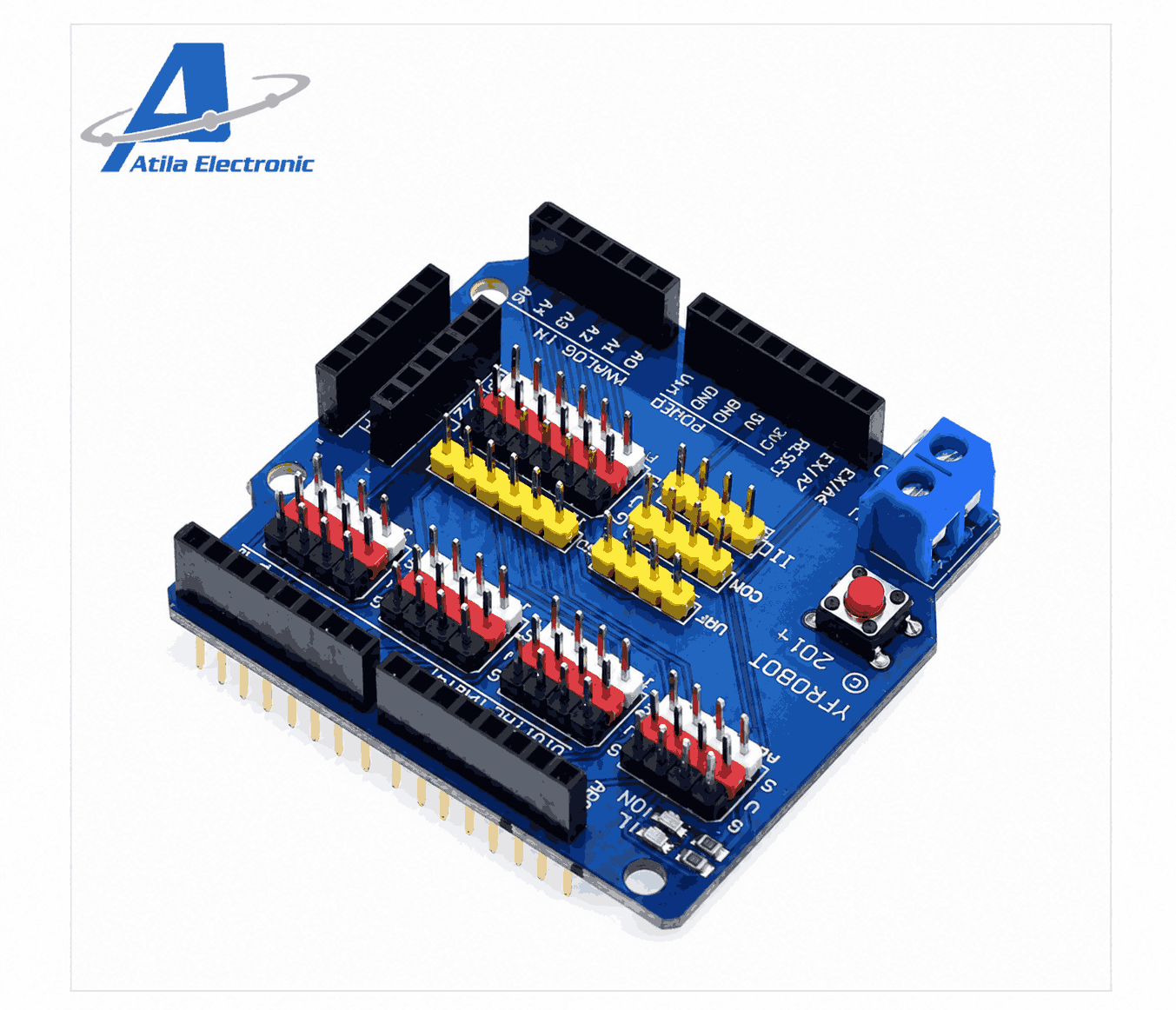 V5 Sensor Shield Expansion Board për Uno Compatible dhe projekte robotike