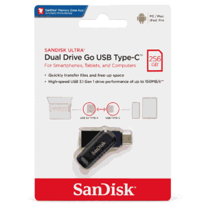 SanDisk Ultra Dual Drive Go 256GB USB-C USB-A 150MB/s