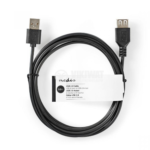 Nedis USB Cable 3m Male-Female CCGT60010BK30