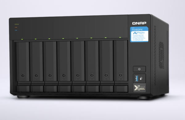 QNAP NAS 8-Bay Tower AL324 Quad-Core TS-832PX-4G-EU