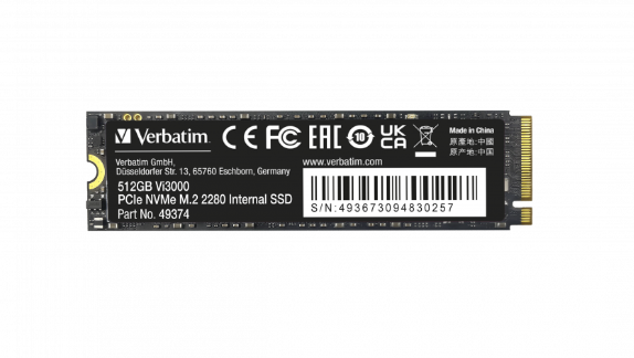 Verbatim Vi3000 PCIe NVMe™ M.2 SSD 512GB