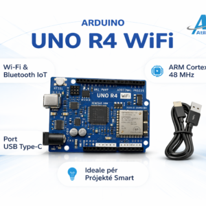 Arduino Uno R4 WiFi Board – WiFi, Bluetooth & USB Type-C për Projekte IoT