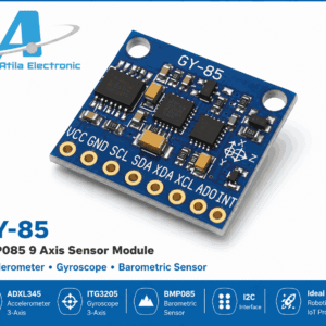 GY-85 IMU Sensor Module me ADXL345 accelerometer, ITG3205 gyroscope dhe BMP085 barometric sensor. Ideal për drone, robotikë, ESP32, navigim dhe matje orientimi.