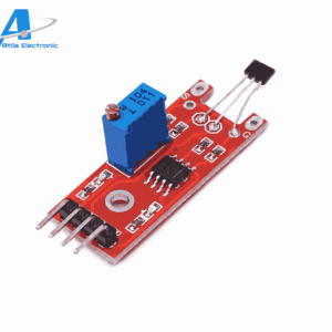 KY-024 Magnetic Hall Sensor Module me trimmer rregullues dhe dalje analoge/digjitale për Arduino Compatible Board, ESP32 dhe projekte elektronike nga Atila Electronic.