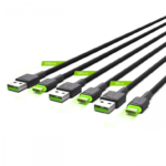 Green Cell Set 3x USB-C Cable 30cm, 120cm, 200cm