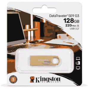 Kingston DataTraveler SE9 G3 128GB USB 3.2 220MB/s Gold