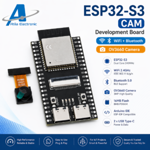 ESP32-S3 CAM OV3660 WiFi Bluetooth me 2x USB Type-C