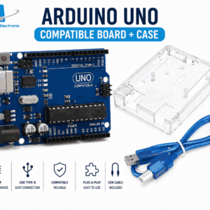 Arduino Uno Compatible Board me kuti akrilike transparente nga Atila Electronic