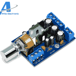 Audio Amplifier Board Dual Stereo 2.0 TEA2025B modul amplifikator audio me dy kanale për altoparlantë, projekte DIY dhe sisteme stereo kompakte.