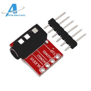 Audio Jack Module 3.5mm TRRS për lidhje kufjesh, mikrofoni dhe sinjali audio në projekte elektronike DIY