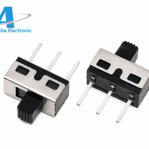 Çelës SS12D10 Slide Switch me 3 pina për montim në PCB, i përshtatshëm për projekte elektronike, module DIY dhe pajisje elektronike kompakte.