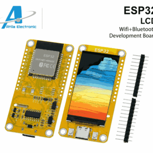 ESP32 LCD 1.9 Inch HMI Development Board me ekran me ngjyra, WiFi dhe Bluetooth për projekte IoT, Smart Home dhe automatizim nga Atila Electronic.