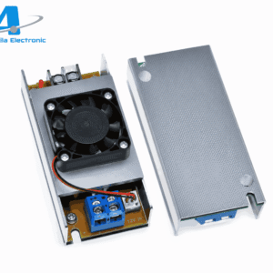 Modul inverter DC 12V në AC 220V me fuqi 150W, ventilator ftohës dhe radiator alumini për projekte energjie dhe aplikime elektronike.