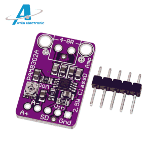 PAM8302A 2.5W Class-D single channel audio amplifier module për speaker të vegjël dhe projekte elektronike audio