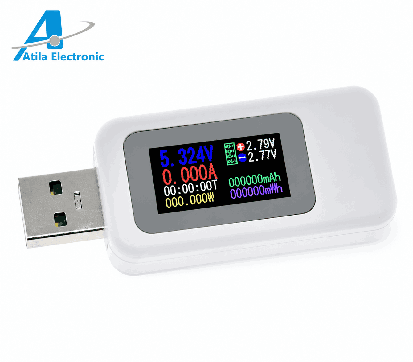 USB Tester KWS-MX18 për matjen e tensionit, rrymës dhe fuqisë së pajisjeve USB