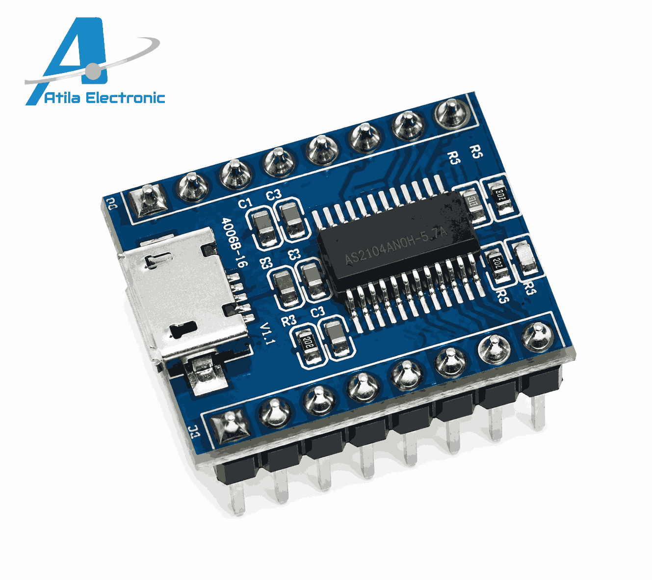 JQ6500 MP3 Voice Playback Module me memorie të integruar për projekte audio, voice prompt, robotikë dhe automatizim me ESP32 dhe Arduino Compatible