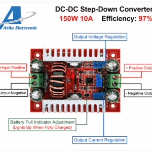 Step Down Converter DC 150W 10A modul ulës tensioni për projekte elektronike