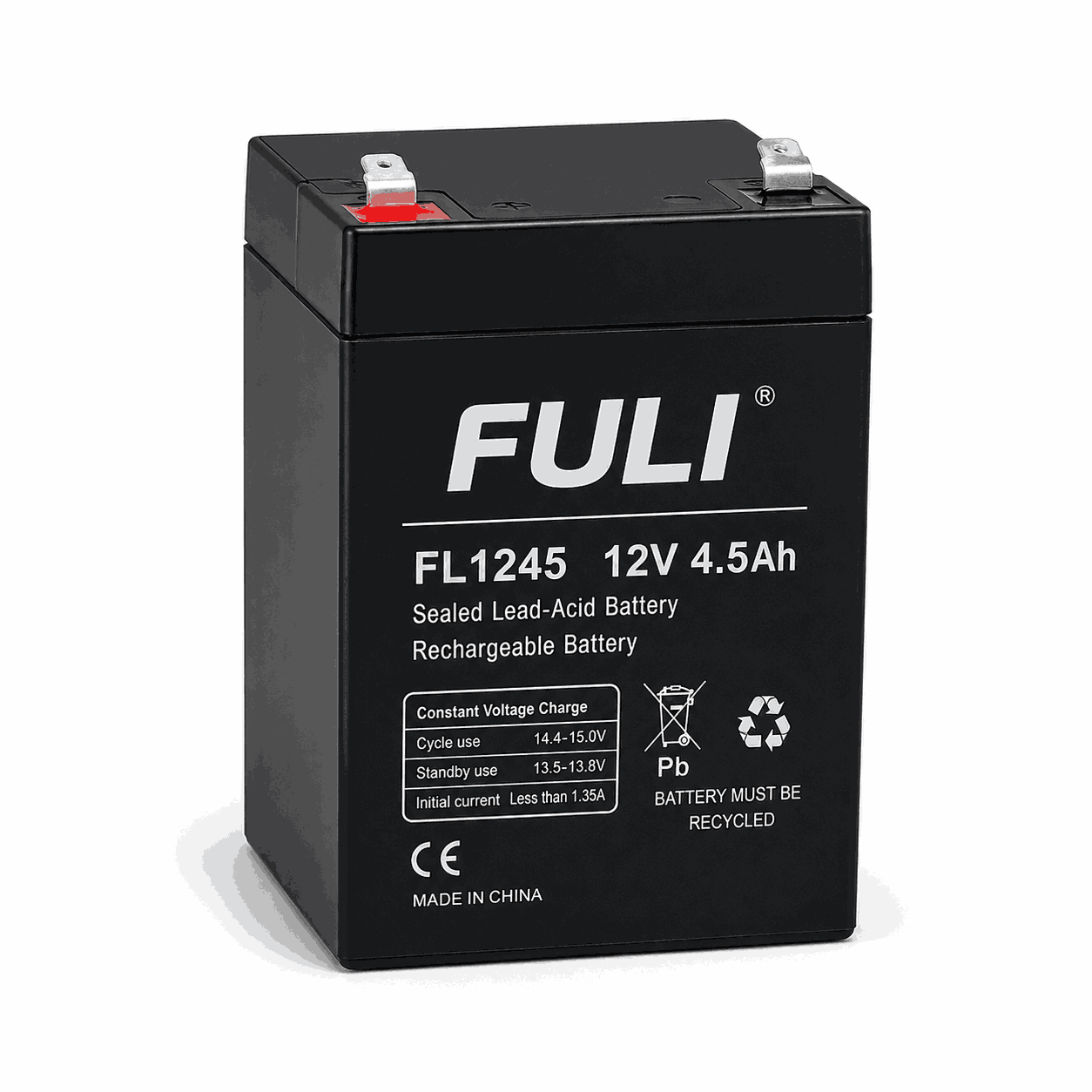 Bateri e rikarikueshme FULI FL1245 12V 4.5Ah për UPS dhe sisteme alarmi