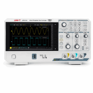 Osciloskop dixhital UNI-T UPO1102 me bandwidth 100MHz, dy kanale analoge, kampionim 1GSa/s dhe memorie 56Mpts