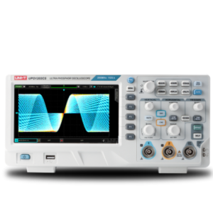 Osciloskop dixhital UNI-T UPO1202CS 200MHz me 2 kanale, kampionim 1GSa/s, memorie 56Mpts dhe ekran 7 inç