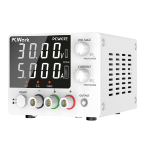 Ushqyes Stacionar Laboratorik PCWork PCW07E 0–30V 5A 150W me ekran LED, USB-A dhe USB-C