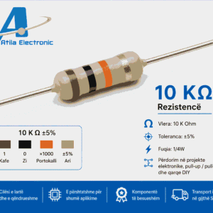 Rezistencë 10 K Ohm për qarqe elektronike sensorë module dhe projekte DIY