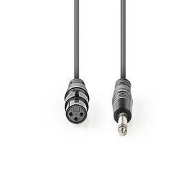 Nedis / Kabëll Audio XLR 3-Pin Female në Jack 6.35mm Male 1.5m / COTH15120GY15