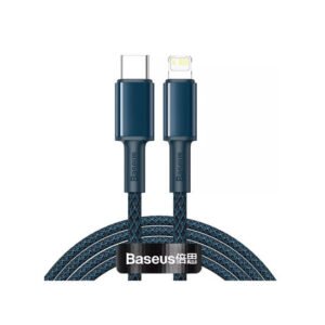 Baseus CATLGD-03 kabëll USB-C në Lightning 1m PD 20W High Density Braided Blue