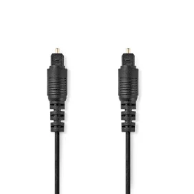 Nedis / Kabllo Optike Audio Toslink Male-Male 10m / CAGL25000BK100