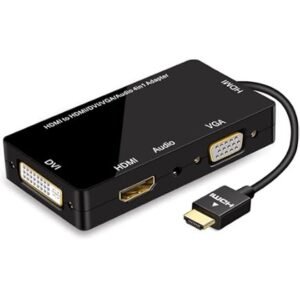 LogiLink CV0109 adapter DisplayPort Male në HDMI DVI dhe VGA Female 4K 30Hz