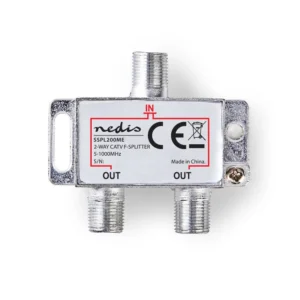 Nedis / CATV Splitter 2-Way 5-1000 MHz 4.2 dB 75 Ohm / SSPL200ME