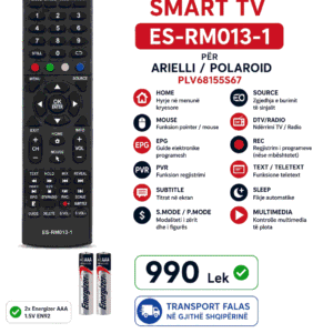 Telekomandë ES-RM013-1 për Arielli / Polaroid PLV68155S67 Smart TV + 2x Energizer AAA