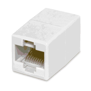 Bashkues Rrjeti RJ45 Cat5 Female Female i bardhë