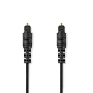 Kabllo Optike Audio Toslink Male Male Nedis CAGB25000BK20 2m