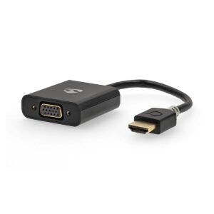 Adapter HDMI në VGA Nedis CCBW34900AT02 1080p me audio 3.5mm dhe Micro USB