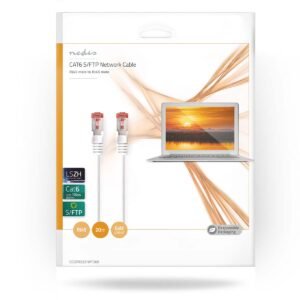 Nedis CCGP85221WT200 kabell rrjeti CAT6 RJ45 S/FTP 20m LSZH e bardhë