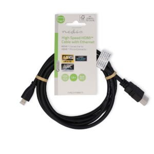 Nedis CVGL34700BK15 kabell HDMI Male në Micro HDMI Male 1.5m 4K 30Hz