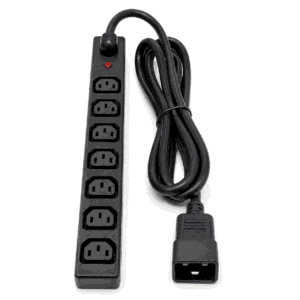 PDU i zi me 7 dalje IEC C13 dhe konektor furnizimi IEC C20