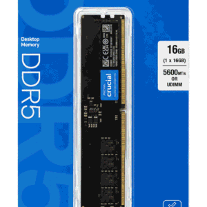 Crucial 16GB DDR5 5600MT/s UDIMM Desktop RAM
