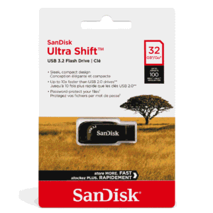 SanDisk Ultra Shift 32GB USB 3.2 100MB/s Black