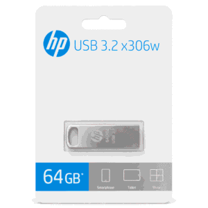 HP x306w 64GB USB 3.2 Gen 1 Metal Silver