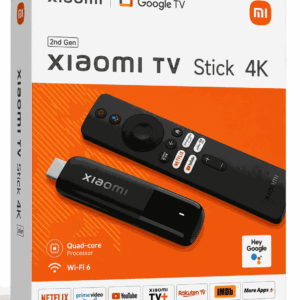 Xiaomi TV Stick 4K 2nd Gen MDZ-33-AA me Google TV Wi-Fi 6 dhe telekomandë Bluetooth
