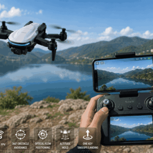 PiHOT P80 Max GPS Drone 4K me telekomandë ekran 5G dhe 360 gradë Obstacle Avoidance